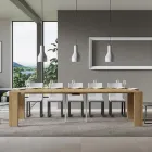 Utdragbar konsol till 300 cm med 2-bensstöd Made in Italy - Phantom Viadurini