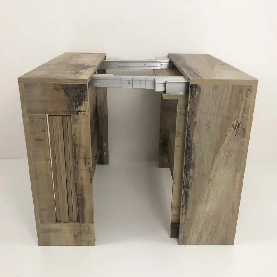 Konsoll Utdragbar till 300 cm från entré eller vardagsrum i trä - Katharina Viadurini