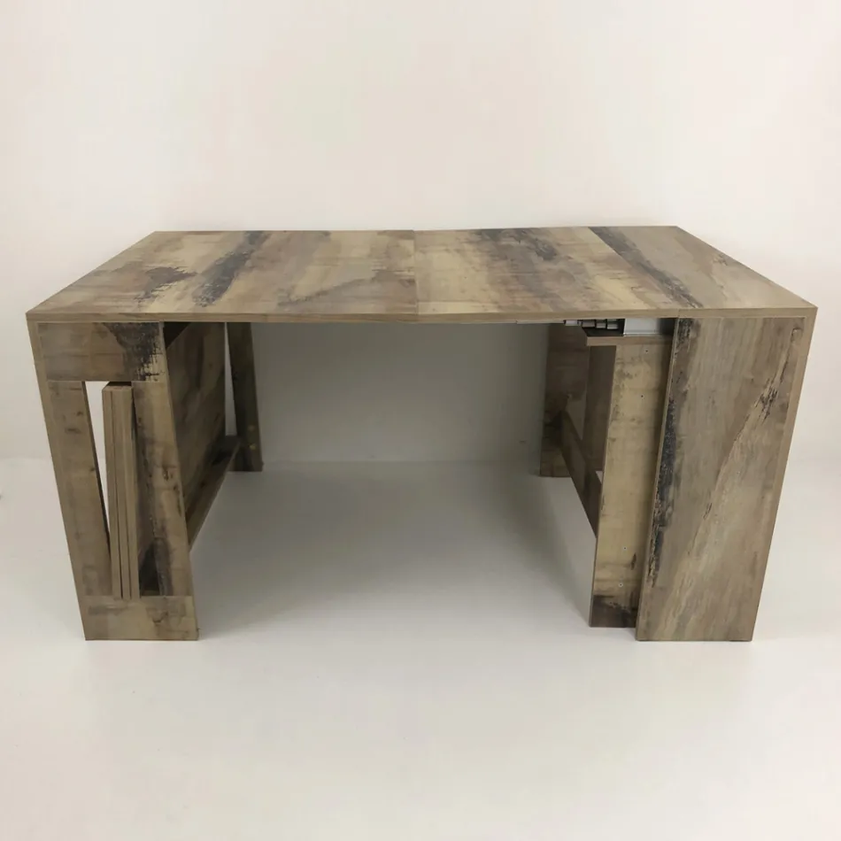 Konsoll Utdragbar till 300 cm från entré eller vardagsrum i trä - Katharina Viadurini