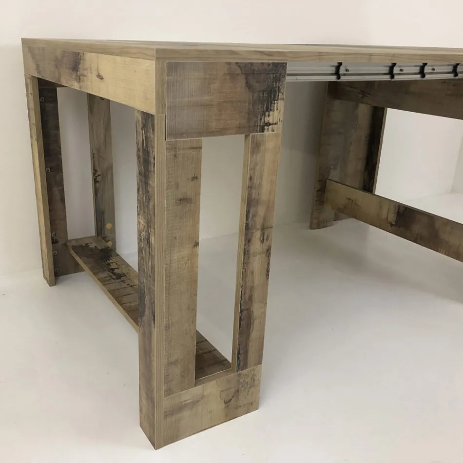 Konsoll Utdragbar till 300 cm från entré eller vardagsrum i trä - Katharina Viadurini