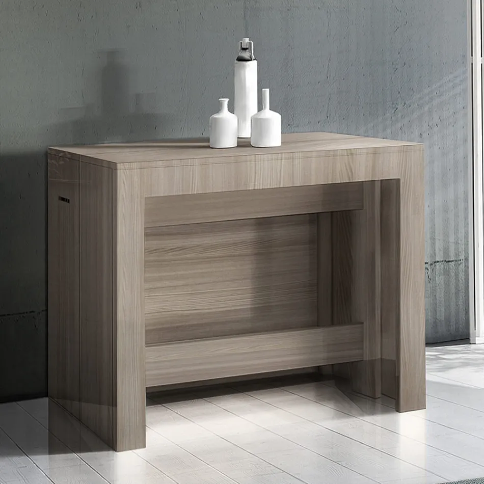 Konsoll Utdragbar till 300 cm från entré eller vardagsrum i trä - Katharina Viadurini