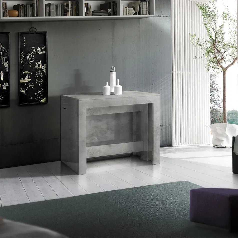 Konsoll Utdragbar till 300 cm från entré eller vardagsrum i trä - Katharina Viadurini