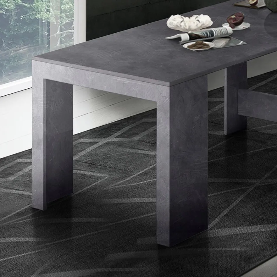 Konsoll Utdragbar till 300 cm från entré eller vardagsrum i trä - Katharina Viadurini