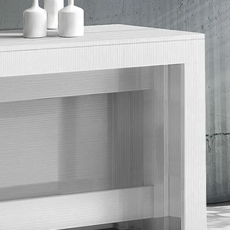 Konsoll Utdragbar till 300 cm från entré eller vardagsrum i trä - Katharina Viadurini