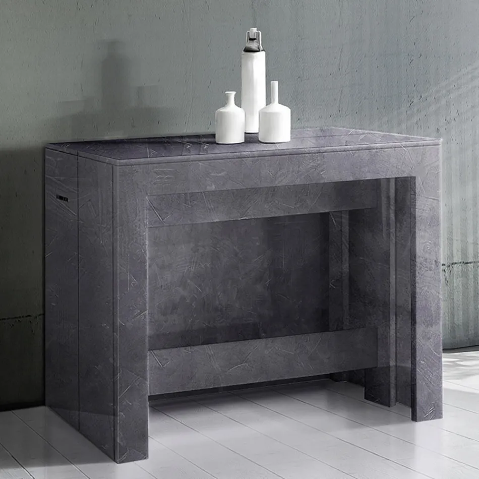 Konsoll Utdragbar till 300 cm från entré eller vardagsrum i trä - Katharina Viadurini