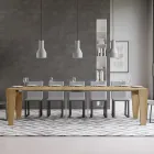 Utdragbar konsol till 300 cm i trä Made in Italy - Throne Viadurini