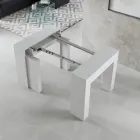 Utdragbar konsol till 307 cm i Made in Italy trämikropartiklar - Corona Viadurini