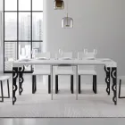 Utdragbar konsol med moderna järnben tillverkade i Italien - Palazzo Viadurini