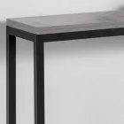 Utdragbar konsol med topp i melamin och bas i lackerad metall - Adino Viadurini