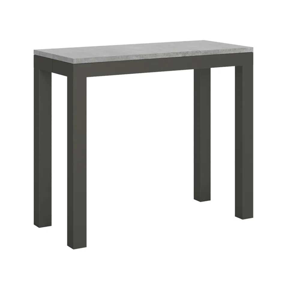 Utdragbar konsol av modern design i trä och järn Tillverkad i Italien - Aldrig Viadurini