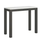 Utdragbar konsol av modern design i trä och järn Tillverkad i Italien - Aldrig Viadurini