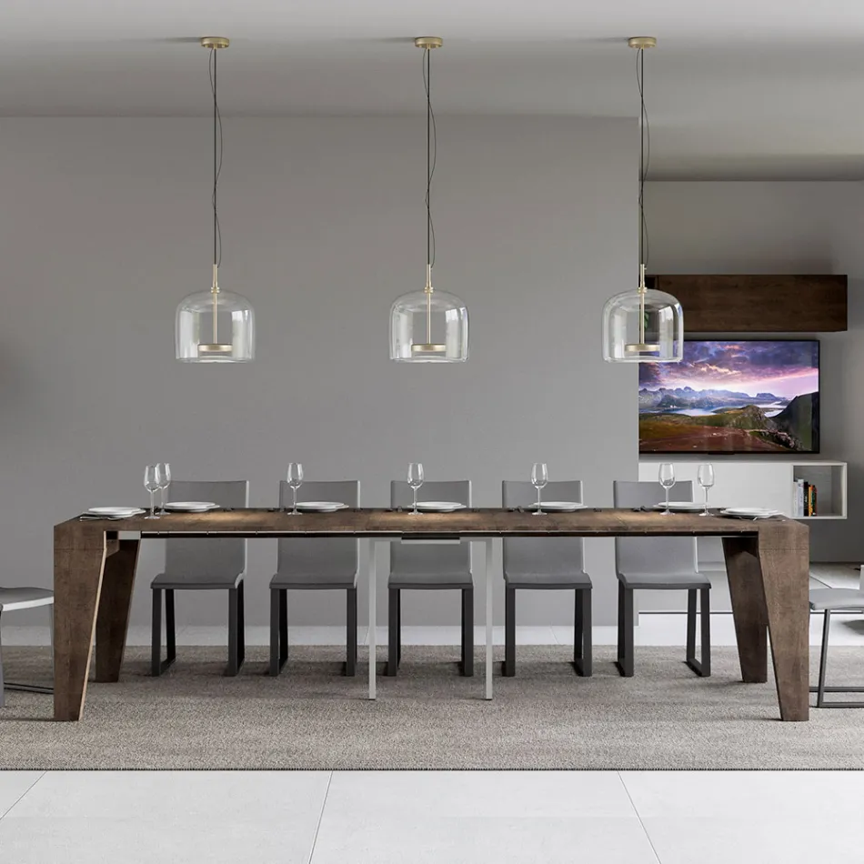 Utdragbar konsol Finns i 2 olika storlekar tillverkad i Italien - Grifone Viadurini