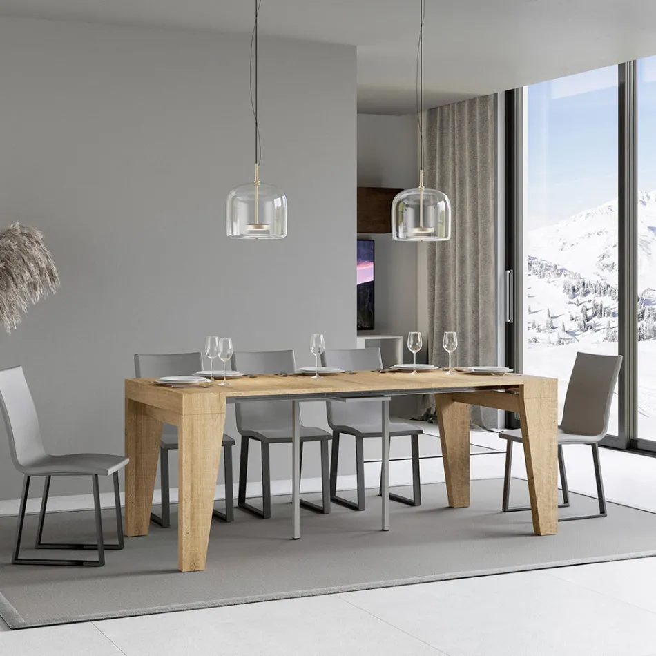 Utdragbar konsol Finns i 2 olika storlekar tillverkad i Italien - Grifone Viadurini