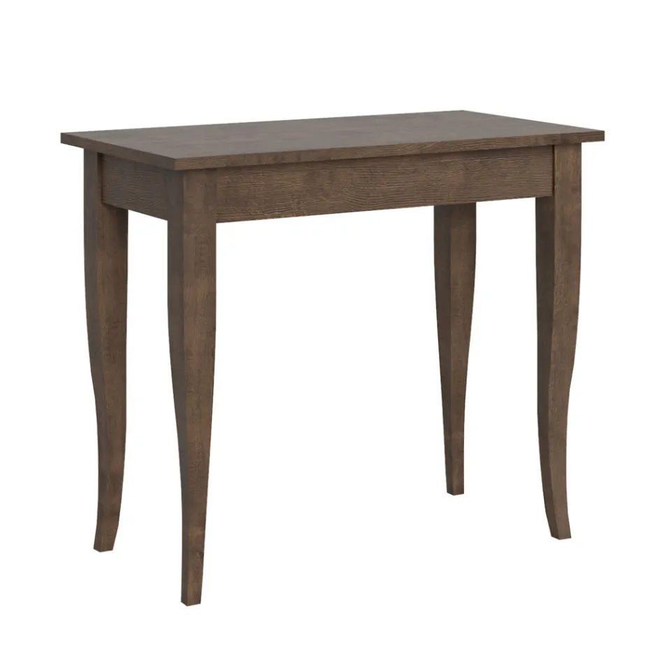 Utdragbar konsol i valnöt eller vit ask, tillverkad i Italien - Folletto Viadurini