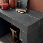 Utdragbar konsol Upp till 290 cm med trätopp tillverkad i Italien - Seregno Viadurini