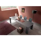 Utdragbar konsol Upp till 290 cm med trätopp tillverkad i Italien - Seregno Viadurini