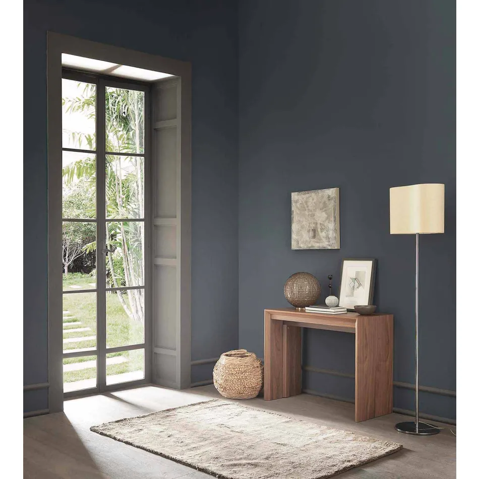 Utdragbar konsol Upp till 295 cm i Made in Italy Design Wood - Temocle Viadurini