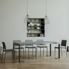 Utdragbar konsol upp till 300 cm med antracitram tillverkad i Italien - jätte Viadurini