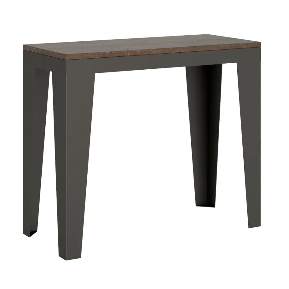 Utdragbar konsol upp till 300 cm i Made in Italy trämikropartiklar – Flamber Viadurini