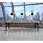 Utdragbar konsol upp till 300 cm i Made in Italy trämikropartiklar – Flamber Viadurini