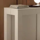 Utdrag konsol melamin öppna porer vit fällbara Bosa Viadurini