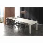 Utdrag konsol melamin öppna porer vit fällbara Bosa Viadurini