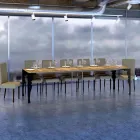 Modern utdragbar konsol i antracitträ och metall Tillverkad i Italien - Sassone Viadurini