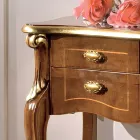 Klassisk träkonsol 3 eller 5 lyxlådor tillverkade i Italien - London Viadurini