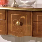 Klassisk träkonsol 3 eller 5 lyxlådor tillverkade i Italien - London Viadurini