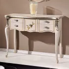 Klassisk träkonsol 3 eller 5 lyxlådor tillverkade i Italien - London Viadurini