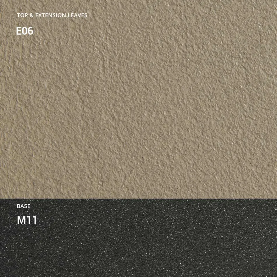 Konsol med Mortar Effect Top och Metal Base Made in Italy - Timedio Viadurini