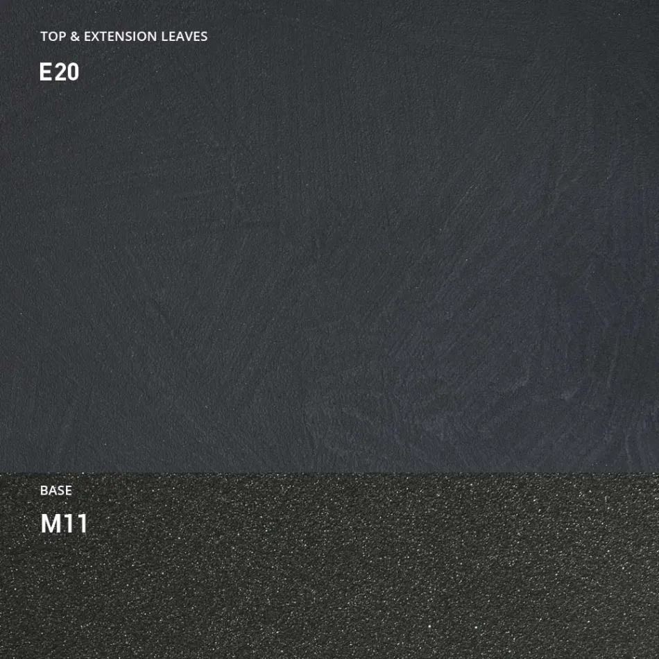 Konsol med Mortar Effect Top och Metal Base Made in Italy - Timedio Viadurini