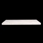 Badkonsol med handfat och hyllan i porslin stengods 4 ytor - Ramina Viadurini