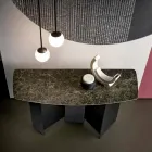 Tillverkad i Italien designkonsol i keramik och glas - slumpmässigt Viadurini