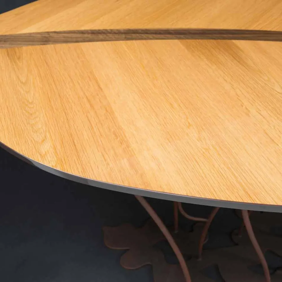 Console design och konsthantverk ekfanér valnöt Fenice Viadurini