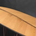 Console design och konsthantverk ekfanér valnöt Fenice Viadurini