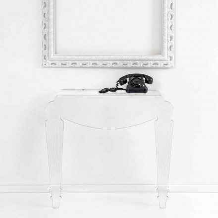 Designkonsol i transparent plexiglas tillverkad i Italien, Africo Viadurini