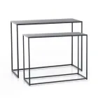 Dubbelkonsol Tillverkad av antracitstål - Osmium Viadurini