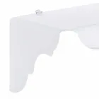 Fast konsol att utforma väggen vit Bianca, tillverkad i Italien Viadurini