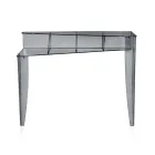 Fast konsol med 4 objektförvaringsfack i PMMA Tillverkad i Italien - Aladdin Viadurini