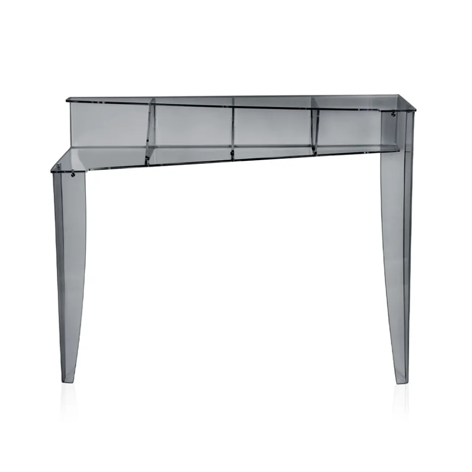 Fast konsol med 4 objektförvaringsfack i PMMA Tillverkad i Italien - Aladdin Viadurini