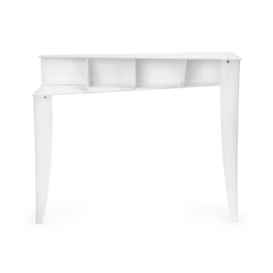 Fast konsol med 4 objektförvaringsfack i PMMA Tillverkad i Italien - Aladdin Viadurini