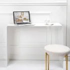 Fast konsol i vitt eller rökt plexiglas Tillverkad i Italien - Genio Viadurini