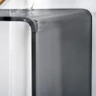 Fast konsol i vitt eller rökt plexiglas Tillverkad i Italien - Genio Viadurini