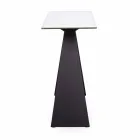 Stålkonsol med keramik- och glastopp Modern design - Cubebe Viadurini