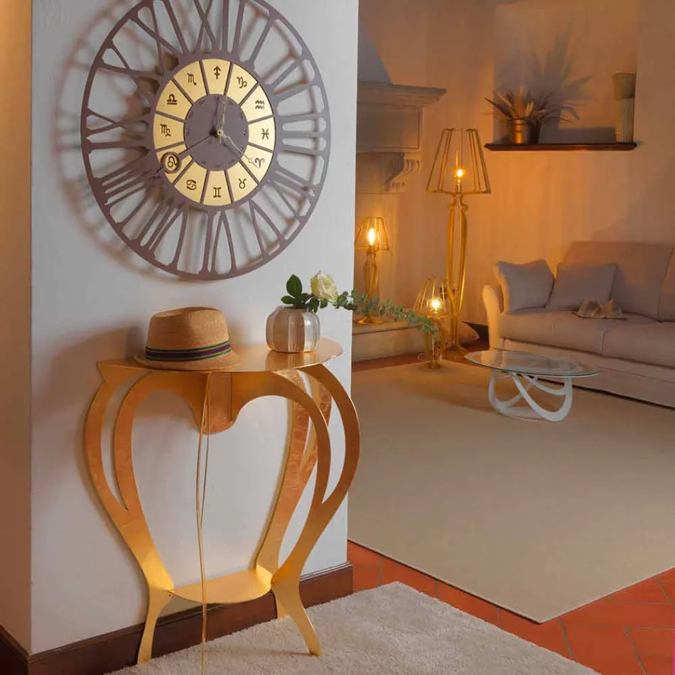 Modern design färgad järnkonsol tillverkad i Italien - Barbata Viadurini