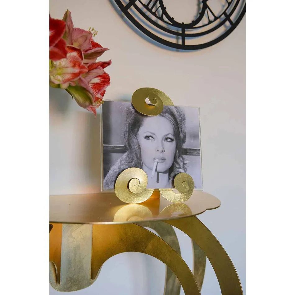 Modern design färgad järnkonsol tillverkad i Italien - Barbata Viadurini