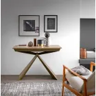 Konsol i trä och metall Förlängningsbar Upp till 295 cm Tillverkad i Italien - Timedio Viadurini