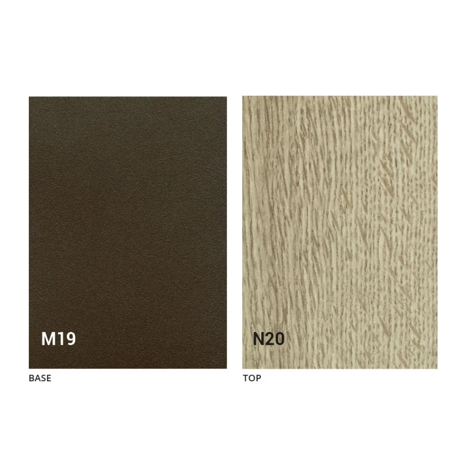 Bordskonsol i trä och metall utdragbar upp till 295 cm Tillverkad i Italien - Timedio Viadurini