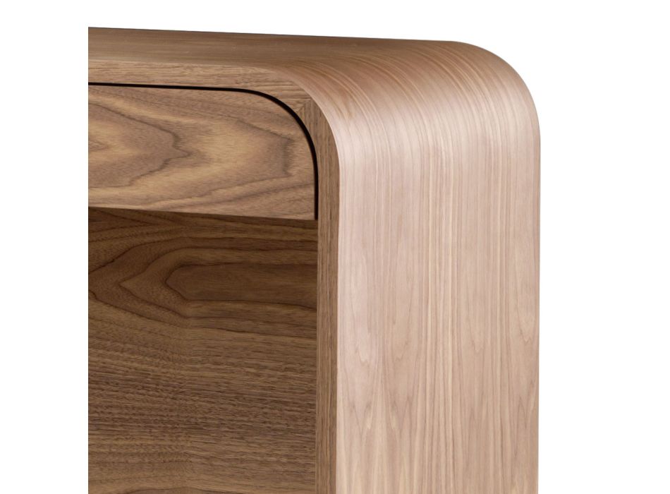 Grilli York design gjord i Italien massivt trä konsol bord Viadurini